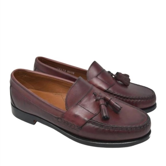 Allen Edmonds Schreier Rich Brown Tassel Loafers Hand Made In USA Size 13 - Picture 1 of 9